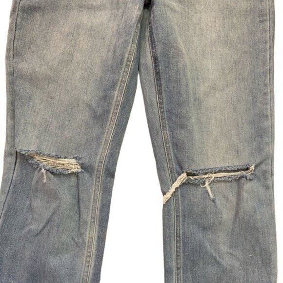 Wild Fable Button Fly Jeans Distressed Women Size 4 Ripped High Rise Blue - Picture 11 of 11